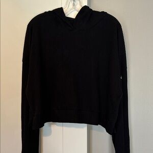 ALO Muse oversized crop hoodie